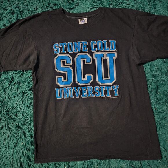 Vintage 1998 WWF Stone Cold SCU University Tee “Class of 3:16” XL 23x30 - Picture 1 of 6